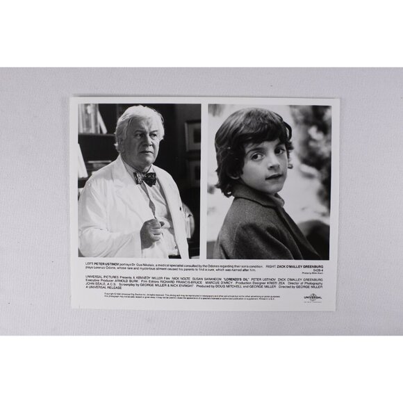 1992 Lorenzos Oil Movie press kit + 6 photo sheets (8x10) + production notes, - Picture 9 of 9